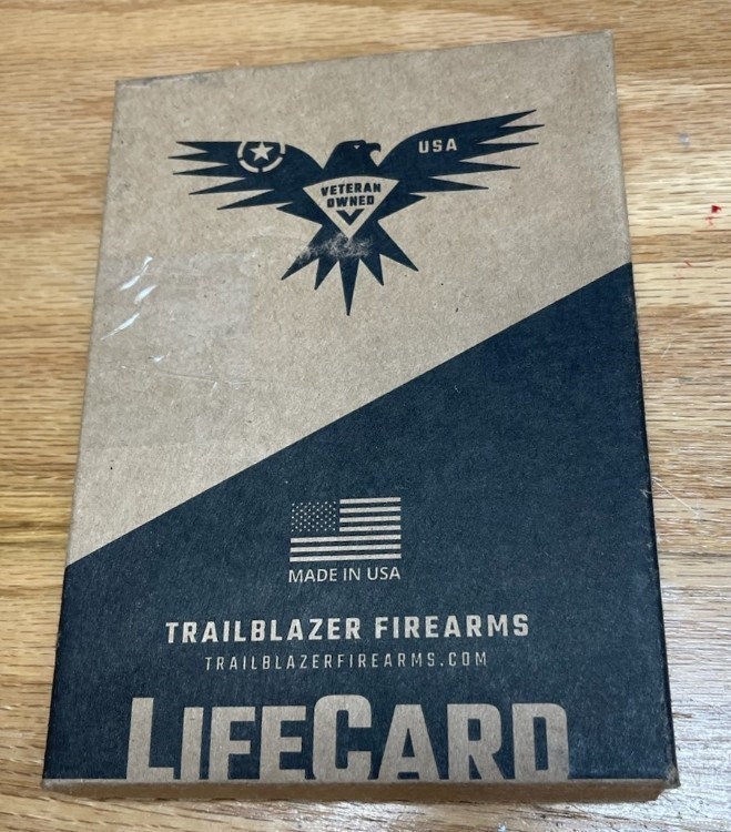 Trailblazer LifeCard Black .22 LR Folding Credit Card Pistol 22LR LC1 Alumi-img-1