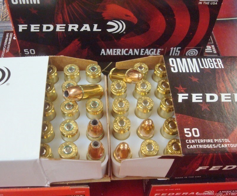 500 Federal 9mm HI SHOK 115 gr COMBO PACK FMJ & JHP 9BP & AE9DP-img-0