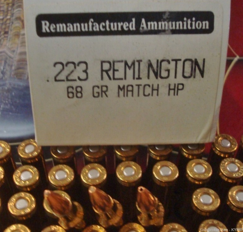 100 BLACK HILLS .223 H.P. 68 grain MATCH brass cased ammunition-img-4