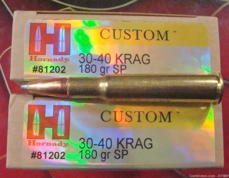 40 HORNADY 30-40 KRAG 180 grain Soft Point ammunition 81202-img-0