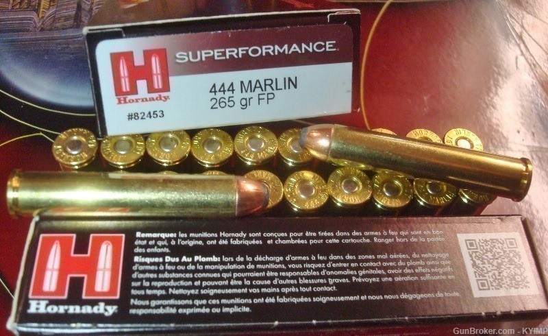 40 HORNADY 444 Marlin 265 grain SP SUPERFORMANCDE FP ammunition 82453-img-2
