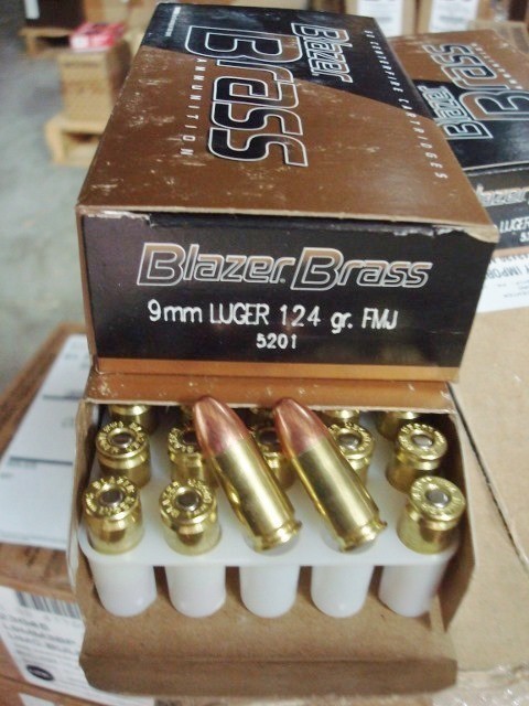 1000 CCI 9mm FMJ Blazer Brass 124 gr 5201 new ammo-img-3