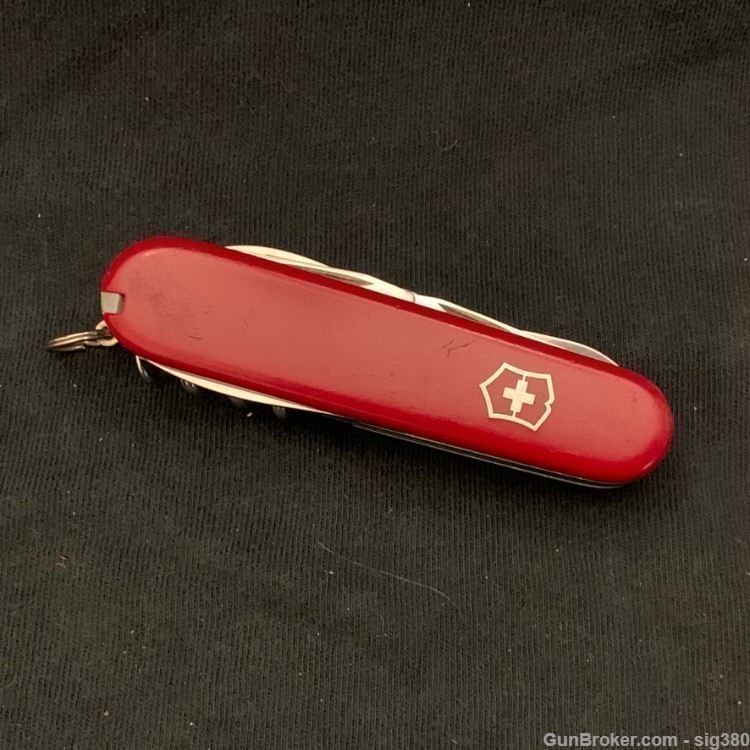 VICTORINOX SWITERLAND ROSTFREI OFFICIER SUISSE 11 FUNCTION UTILITY KNIFE-img-1