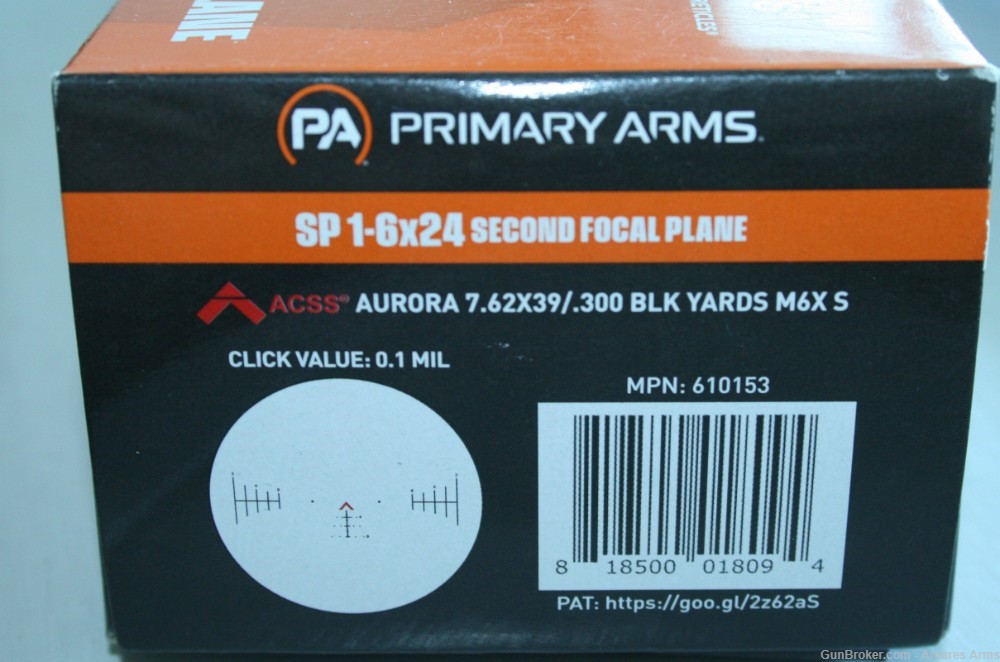 Primary Arms 1-6x24mm SFP Rifle Scope Illum ACSS 7.62x39 300BLK reticle-img-4