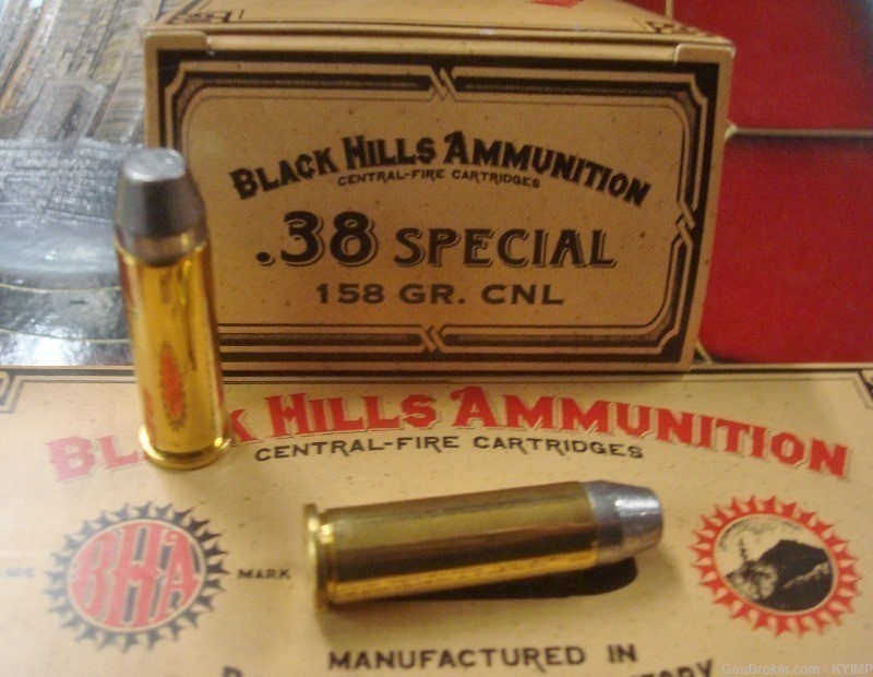 100 BLACK HILLS 38 Special 158 grain CNL NEW COWBOY ACTION ammunition-img-0