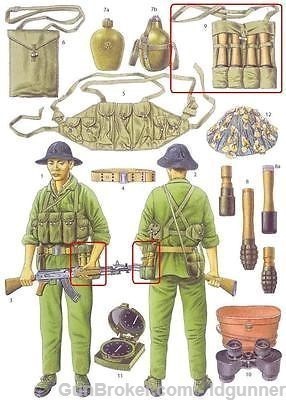 4 Chicom Type 68 Stick Grenades with 1968 pouch Vietnam Era. Chinese-img-9