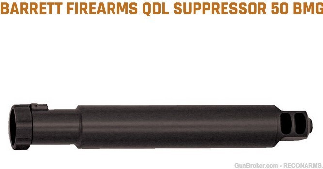 Barrett Firearms BF19247 QDL 50BMG SUPPRESSOR BLACK 50 BMG #19247-img-0