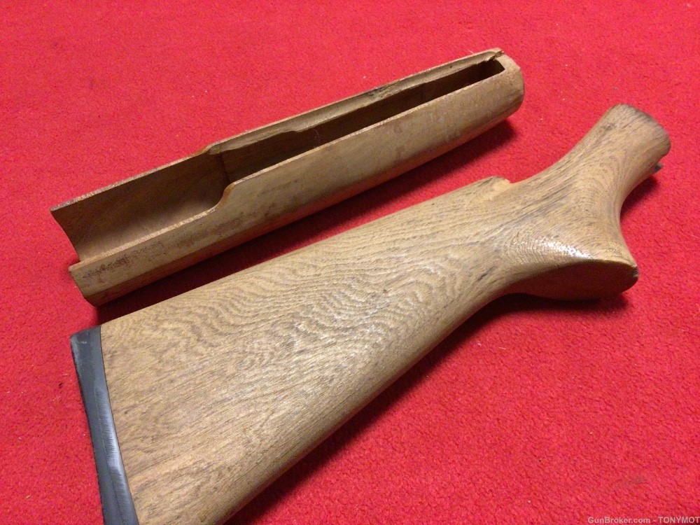Winchester  model 12 stock and forearm -img-1