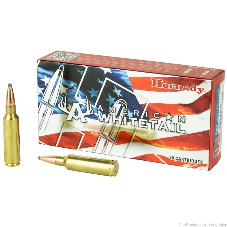100 Rounds Hornady American Whitetail .300 WSM Ammo 165 Gr Interlock! 82204-img-0