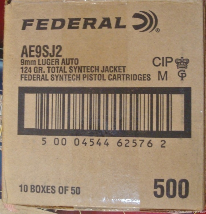 200 Federal 9mm 124 grain SYNTECH TSJ AE9SJ2 NEW ammunition-img-4