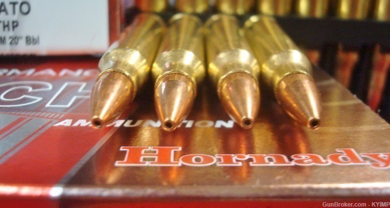 100 HORNADY SUPERPERFORMANCE MATCH 5.56 Boat Tail Hollow Point 75 gr 81264 -img-3