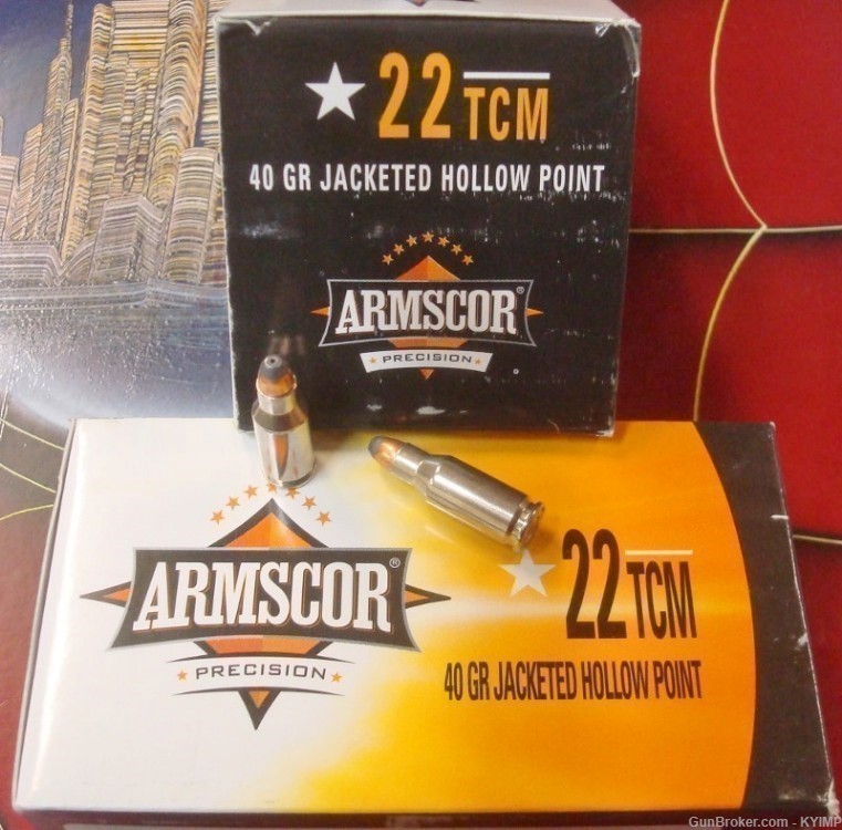 400 Armscor 22 TCM 40 grain JHP New ammunition 50326-img-1