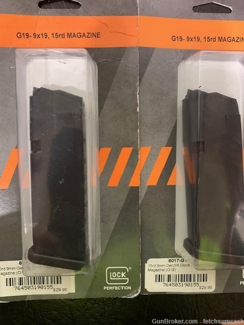 2 Mags, Glock G19 15rd. 9mm part 6017-G1915-img-0
