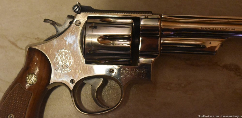 S&W Wesson Pre 27 .357 mag nickel 6" 1955-img-4