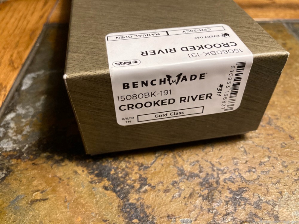 Benchmade Gold Class Crooked River Beautiful Jewling! Carbon Fiber-img-6