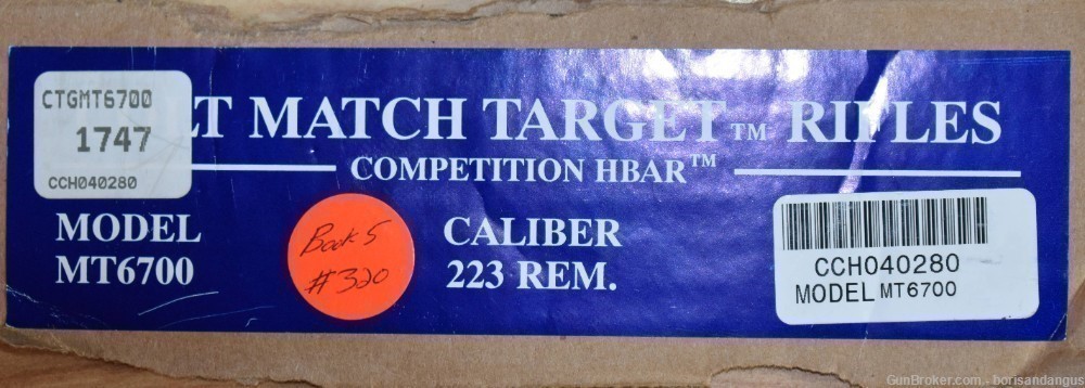 Colt Match Target 5.56 AR15 .223 semi-auto rifle 18" scope-img-1