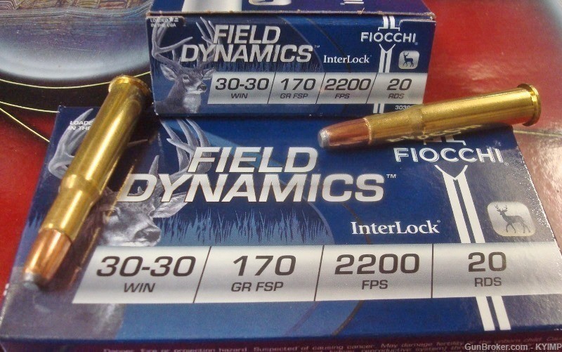 100 FIOCCHI 30-30 JSP 170 grain Field Dynamics NEW ammunition 3030C-img-0