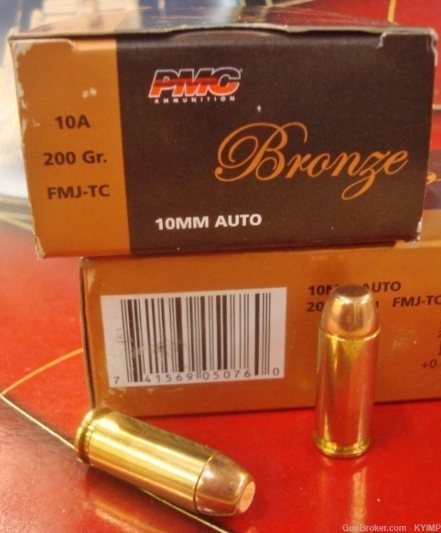200 PMC Brass FMJ 10 mm 200 grain NEW ammunition 10A-img-1