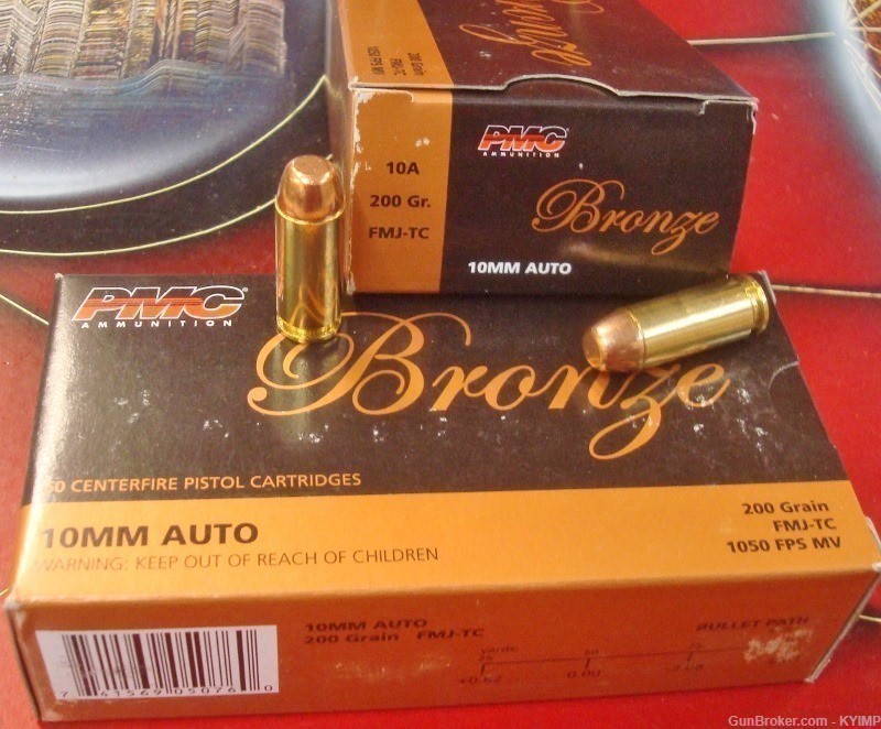 200 PMC Brass FMJ 10 mm 200 grain NEW ammunition 10A-img-0