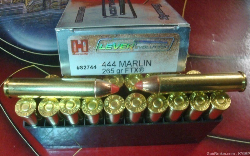 40 HORNADY 444 Marlin 265 grain FTX LEVERevolution ammunition 82744-img-1