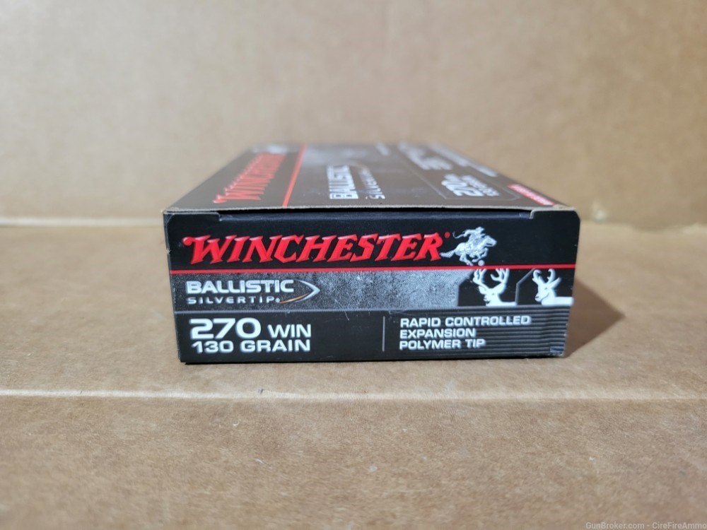 Winchester 270 win silvertip 130 grains (20 ounds) No C.C. fees-img-1