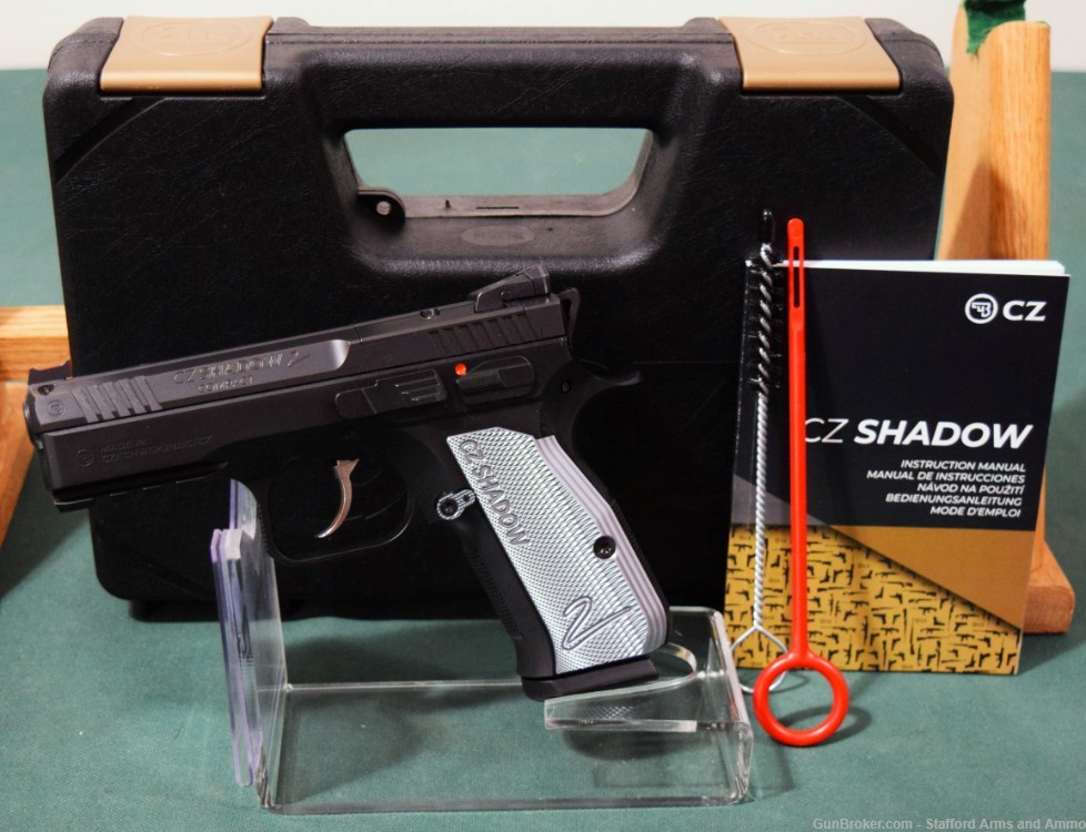 CZ-USA SHADOW2 Compact 9mm 4" Optics Ready Silver NIB-img-0