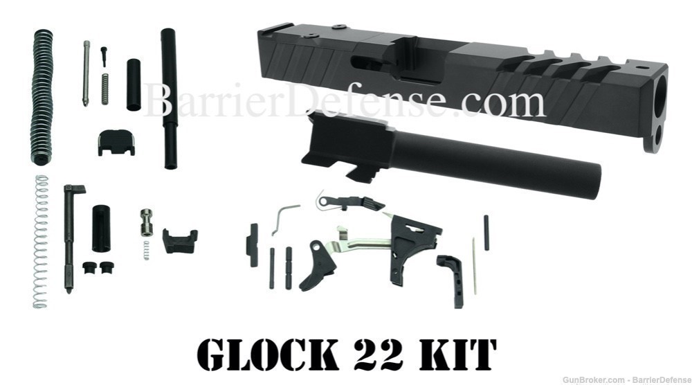 U-Build GLOCK 22 G22 Kit w/ RMR & CNC Cut Slide & Frame Parts Kit + Barrel-img-0