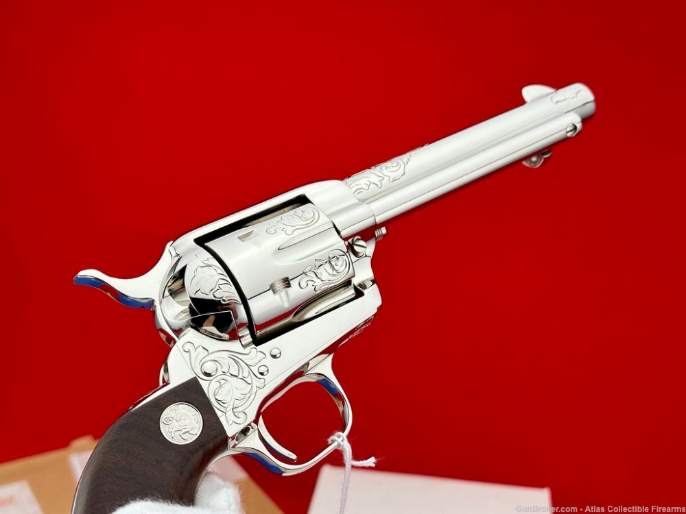 UNICORN 1991 Colt SAA 5.5" 9mm Nickel |*FACTORY MASTER ENGRAVED*| 100% NIB!-img-27