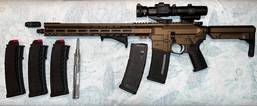 Bundle - Like New CMMG Resolute AR-15, 5.56mm16.1" + .22LR Conversion Kit-img-0
