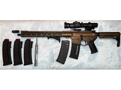 Bundle - Like New CMMG Resolute AR-15, 5.56mm16.1" + .22LR Conversion Kit
