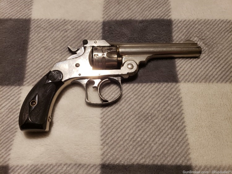 Nickel plated Smith and Wesson top break 2nd model double action-img-0