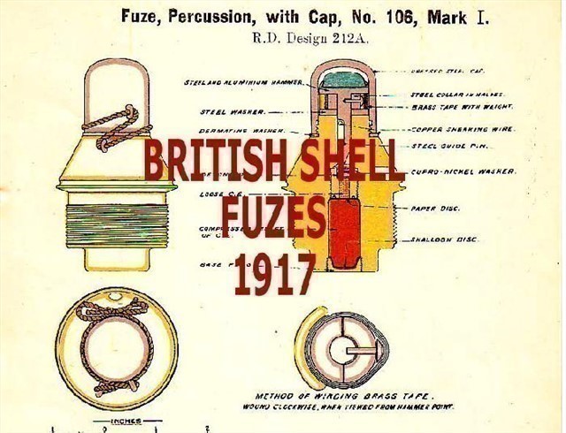 BRITISH ARTILLERY PROJECTILE FUZE 1917 WW1-img-0