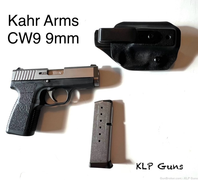 Kahr Arms CW9 9mm VERY NICE Every-Day or Conceal, Kydex Holster-img-0