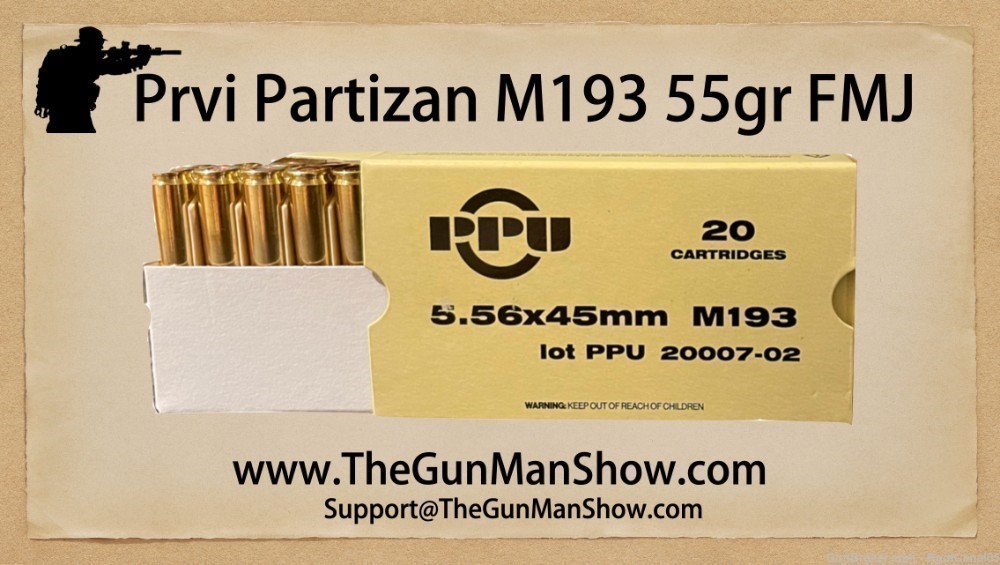 Prvi Partizan PPUPPN5561 M193 55gr FMJ 20rd/box-img-0