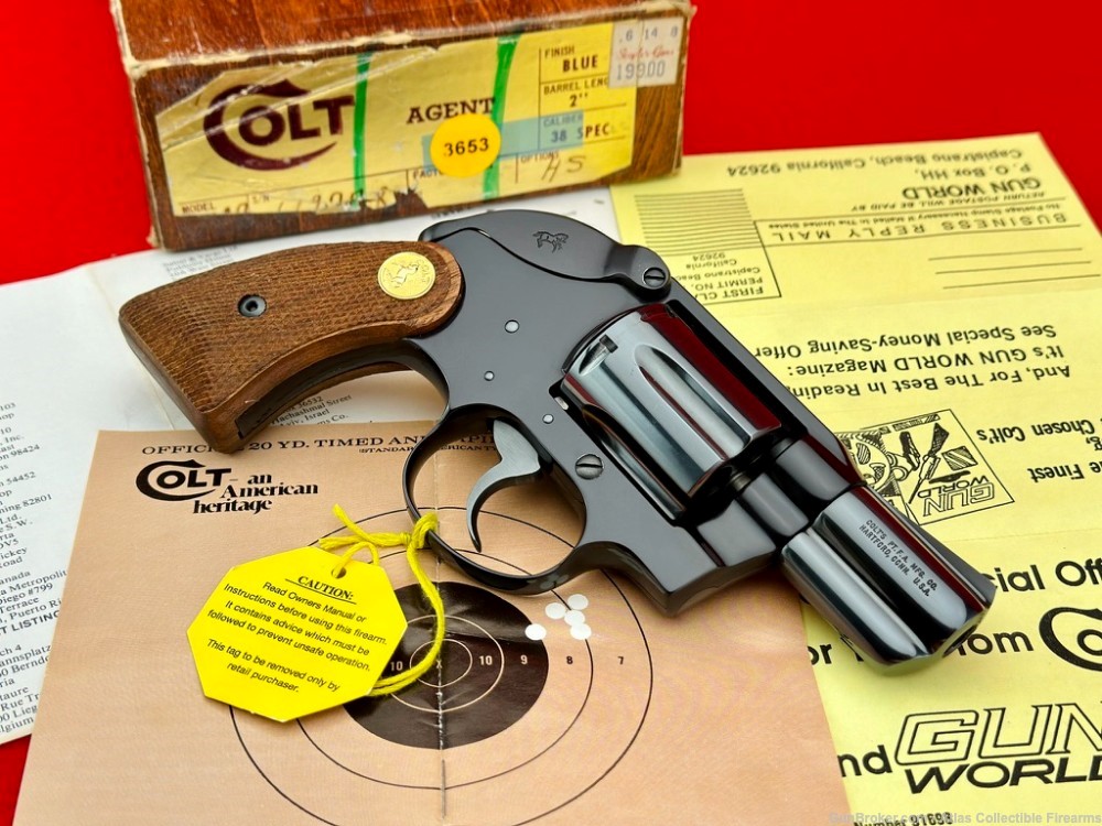 1977 Colt Agent 2" Blue 38 SPL |*RARE FACTORY HAMMER SHROUD*| ANIB/Unfired!-img-5