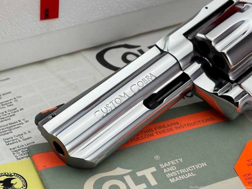Super RARE 1989 Colt "Custom Cobra" Factory Bright Stainless *1 OF 250 MADE-img-2