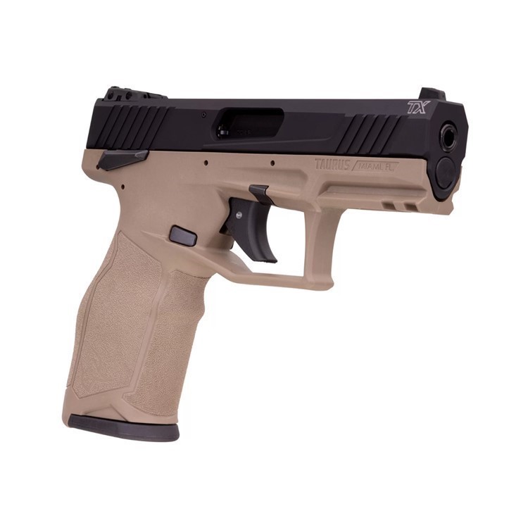 Taurus TX22 22 LR Pistol w/Manual Safety - FDE/Black-img-2