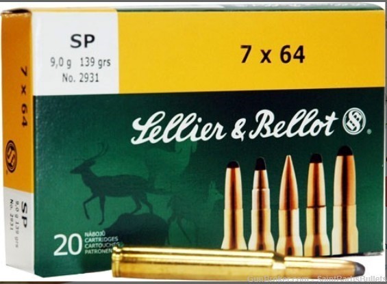 Sellier & Bellot 7x64mm – 139gr. Jsp – 20 Rounds-img-0