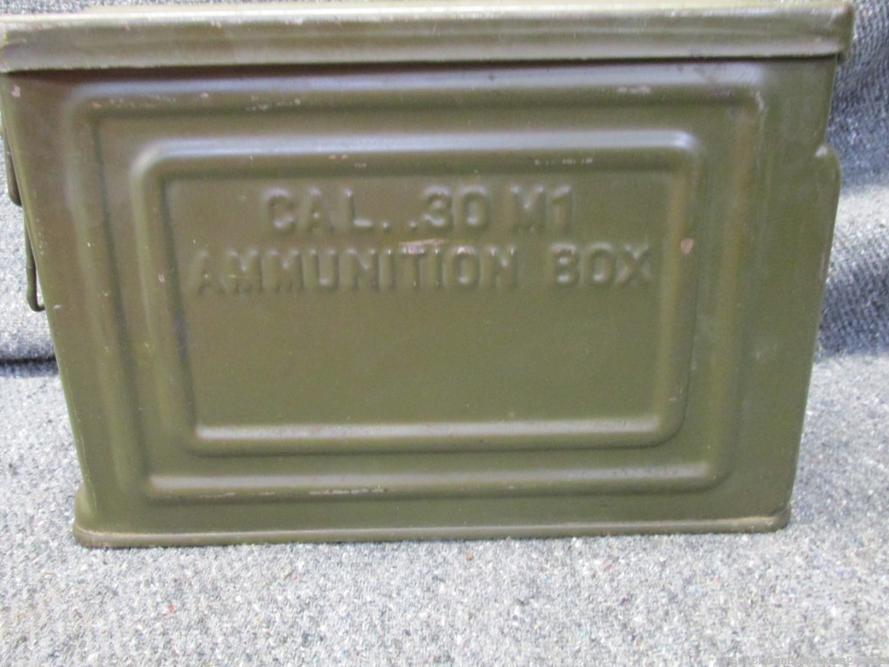 US WWII .30 CALIBER AMMO CAN USGI WW2 .30 M1 AMMUNITION BOX -img-2