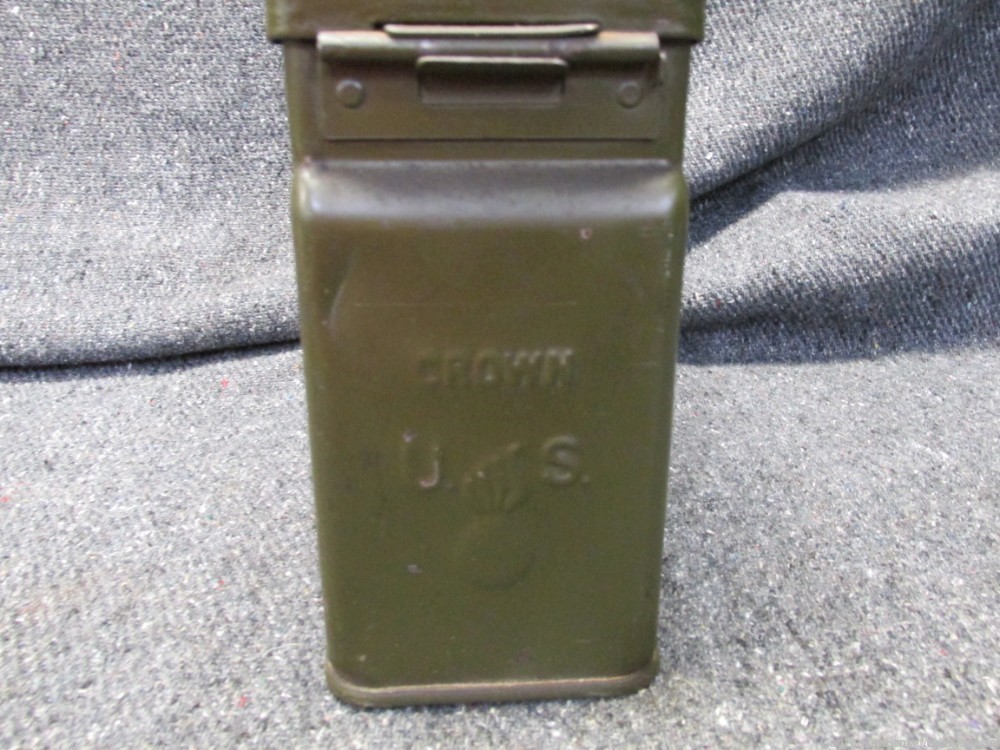 US WWII .30 CALIBER AMMO CAN USGI WW2 .30 M1 AMMUNITION BOX -img-3
