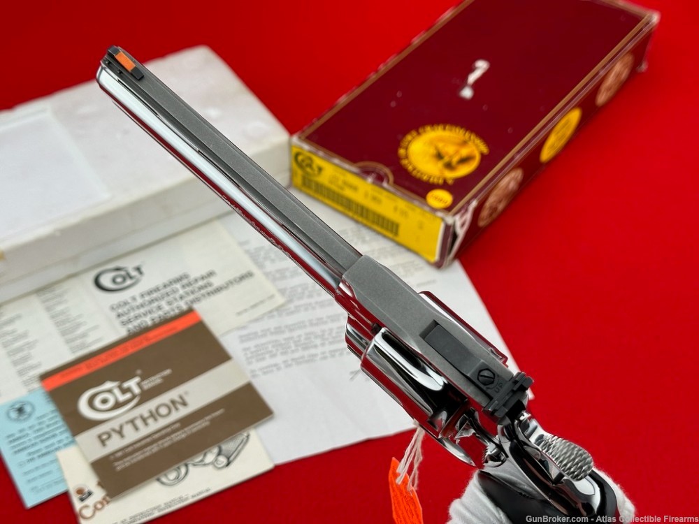 MINT 1988 Colt Python 6" 357 Magnum |*FACTORY BRIGHT STAINLESS*| 100% NIB!-img-12