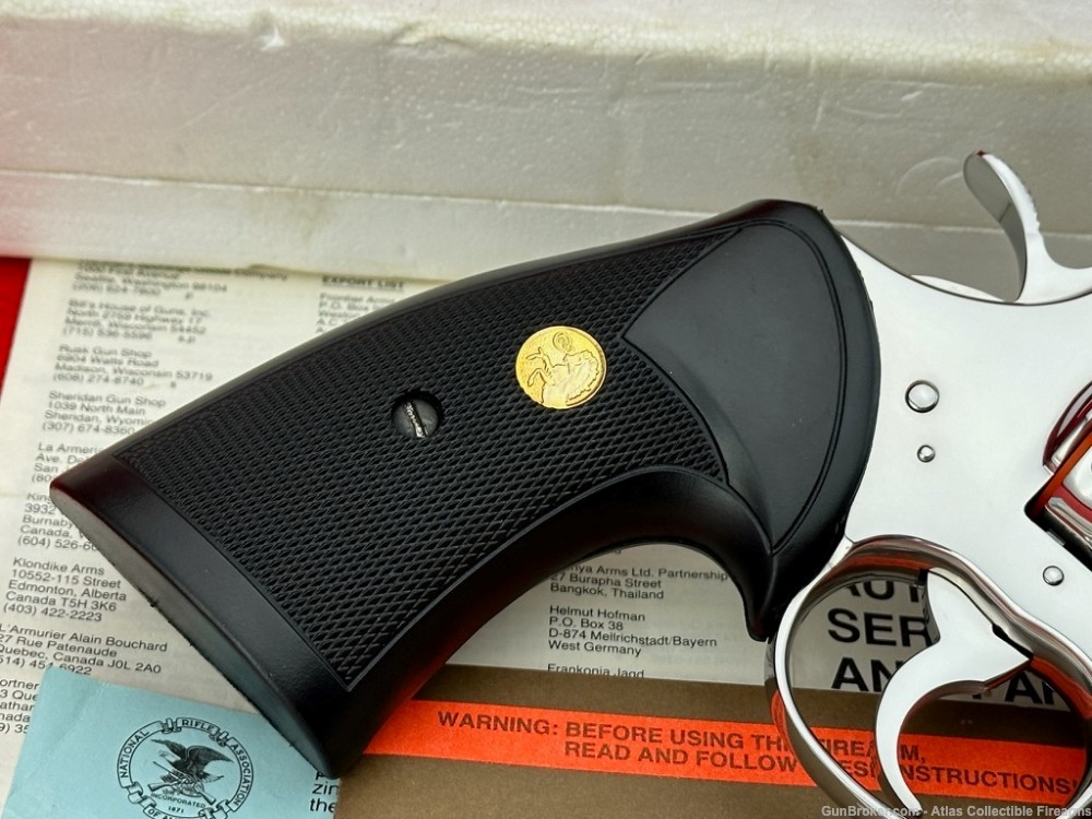 MINT 1988 Colt Python 6" 357 Magnum |*FACTORY BRIGHT STAINLESS*| 100% NIB!-img-11
