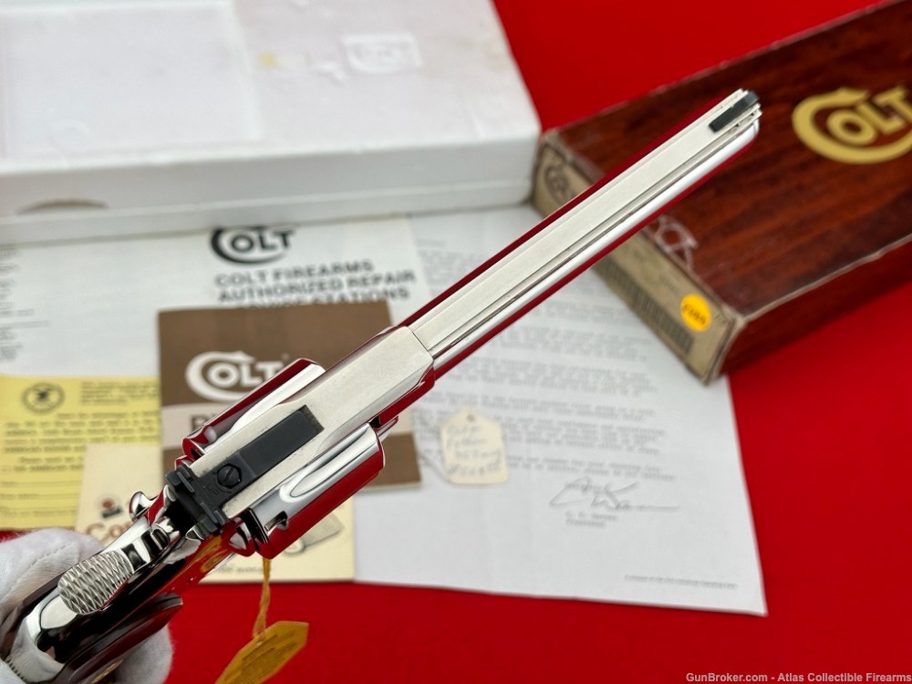 MUSEUM GRADE 1981 Colt Python 6" 357 Magnum |*FACTORY NICKEL FINISH*| NIB!-img-12