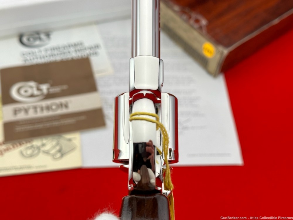 MUSEUM GRADE 1981 Colt Python 6" 357 Magnum |*FACTORY NICKEL FINISH*| NIB!-img-19