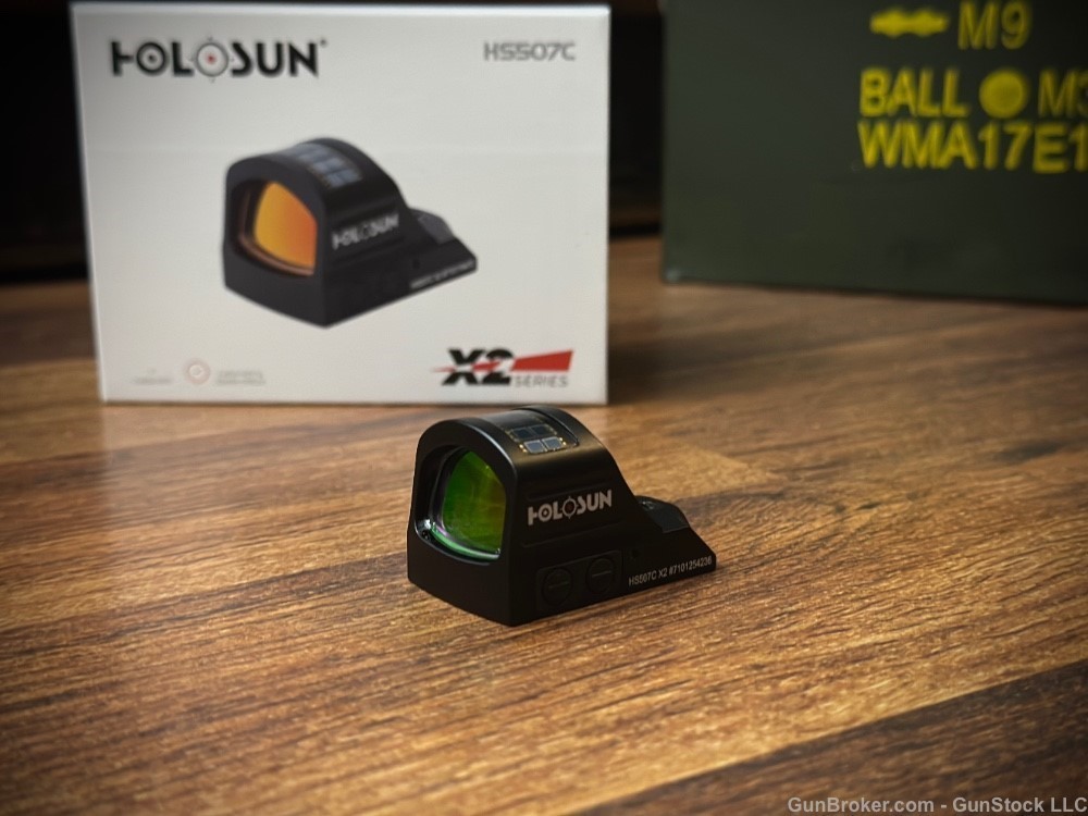 Holosun XS507C X2 Series Red Dot Reflex Sight with Solar Panel-img-1