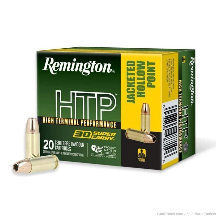 Remington 30 Super Carry 100 Grain JHP - 20 Rounds-img-0