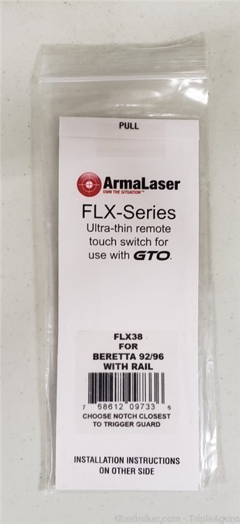 Armalaser FLX-Series remote touch switch for use with GTO Beretta 92/96-img-0