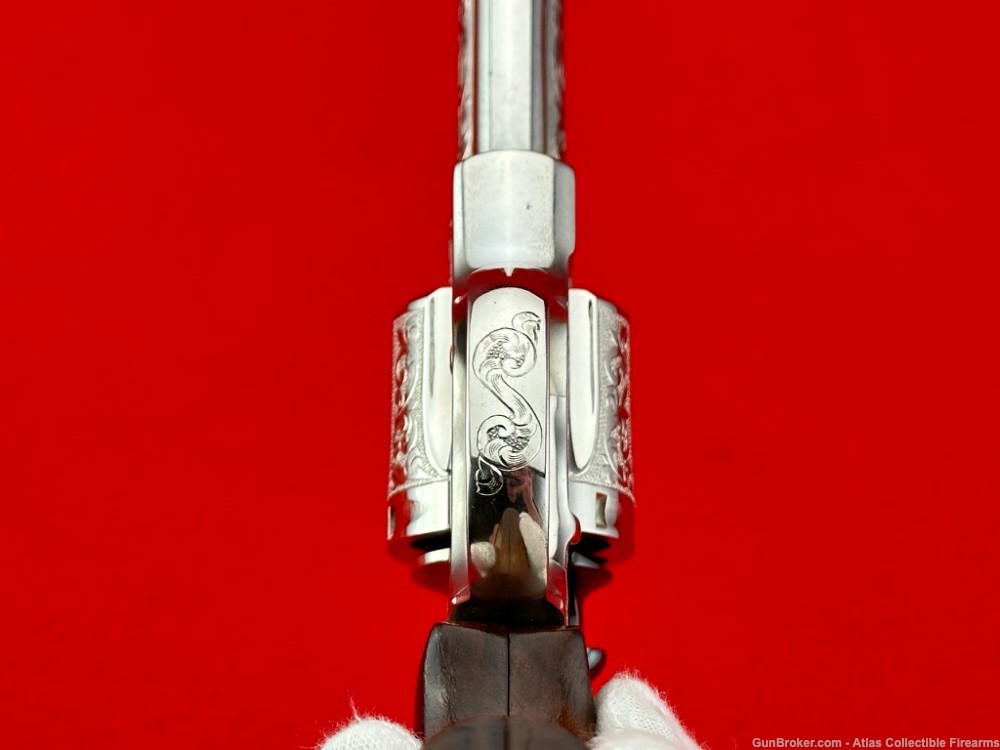 AMAZING Colt Python 6" Nickel 357 Magnum |*WALTER SHANNON MASTER ENGRAVED*|-img-22