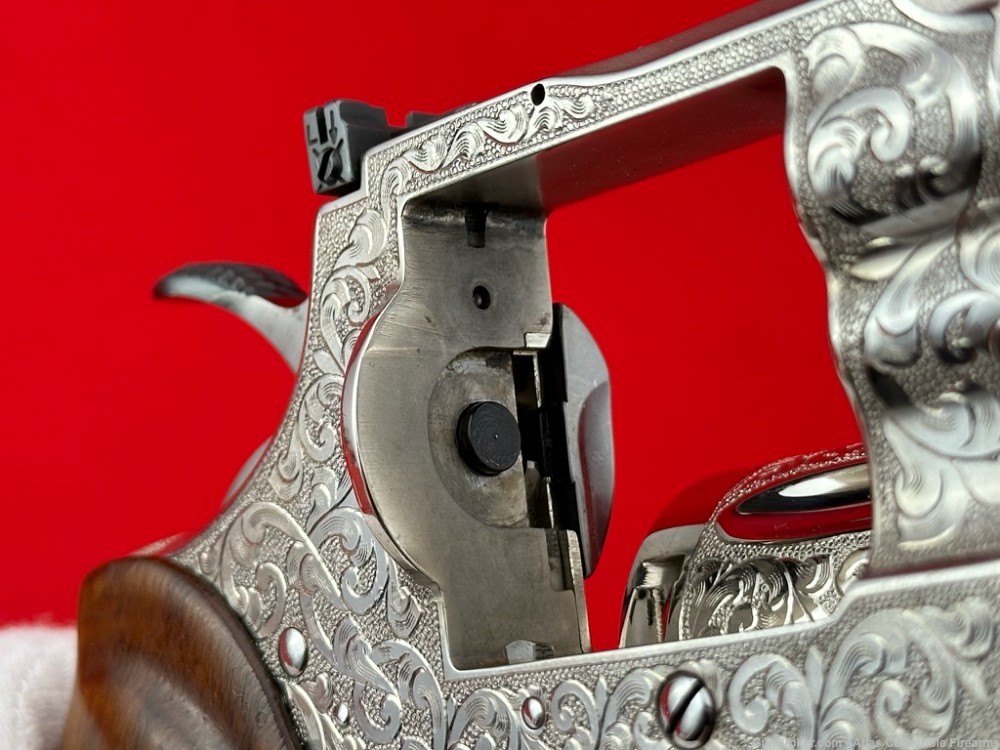 AMAZING Colt Python 6" Nickel 357 Magnum |*WALTER SHANNON MASTER ENGRAVED*|-img-24