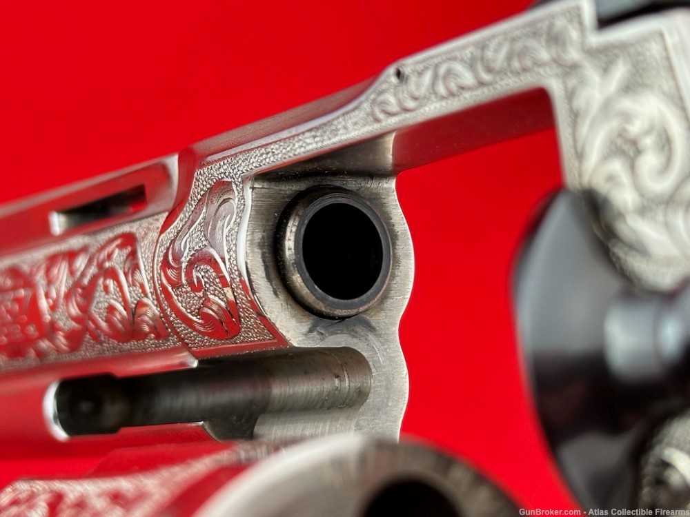 AMAZING Colt Python 6" Nickel 357 Magnum |*WALTER SHANNON MASTER ENGRAVED*|-img-25